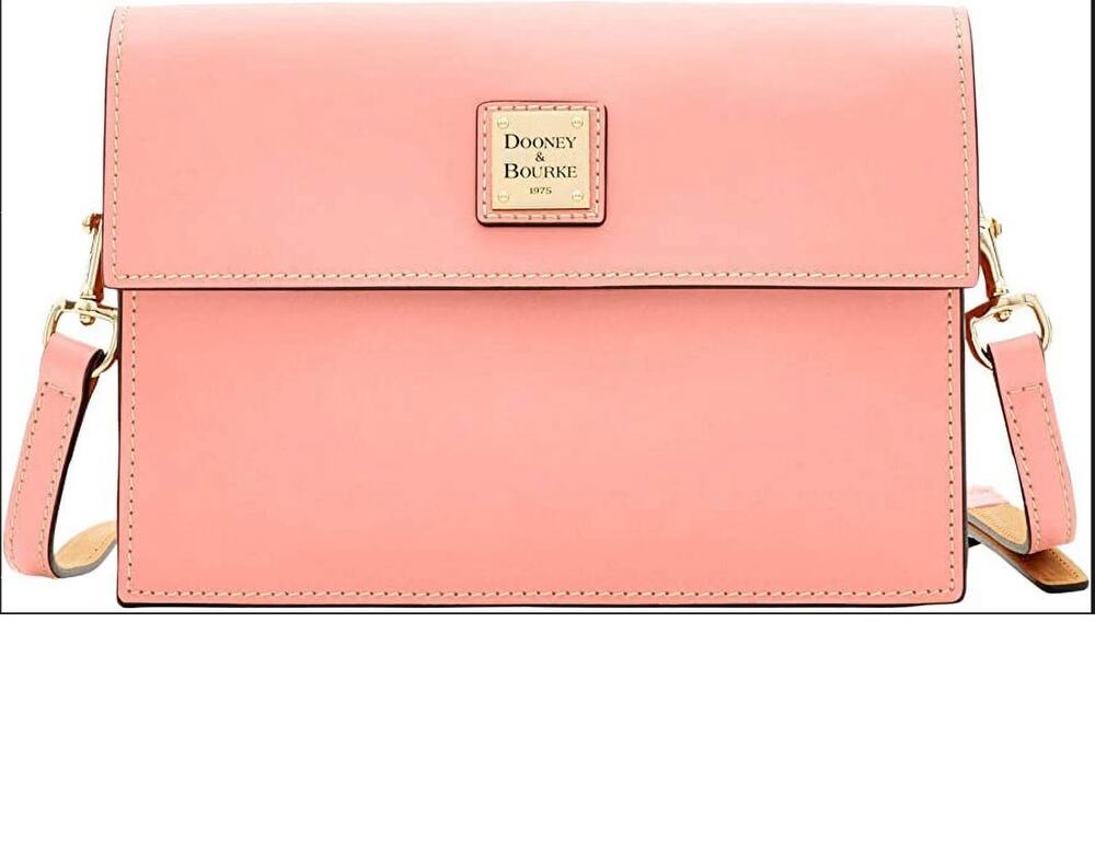 Dooney & Bourke Beacon East West Flap Crossbody Pink Leather NWT $238